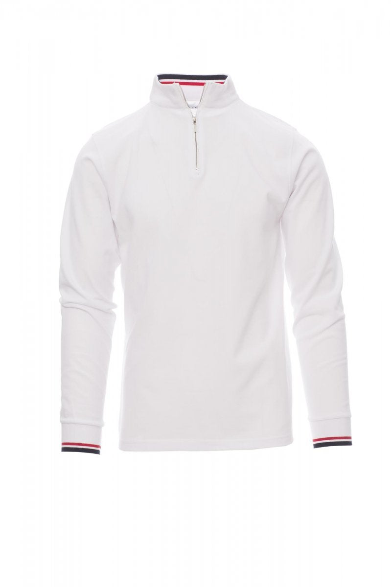 Langarm-Poloshirt Herren Prive – Weiß