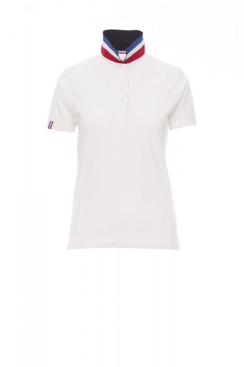 Poloshirt Damen Nation Lady – Weiß/Frankreich