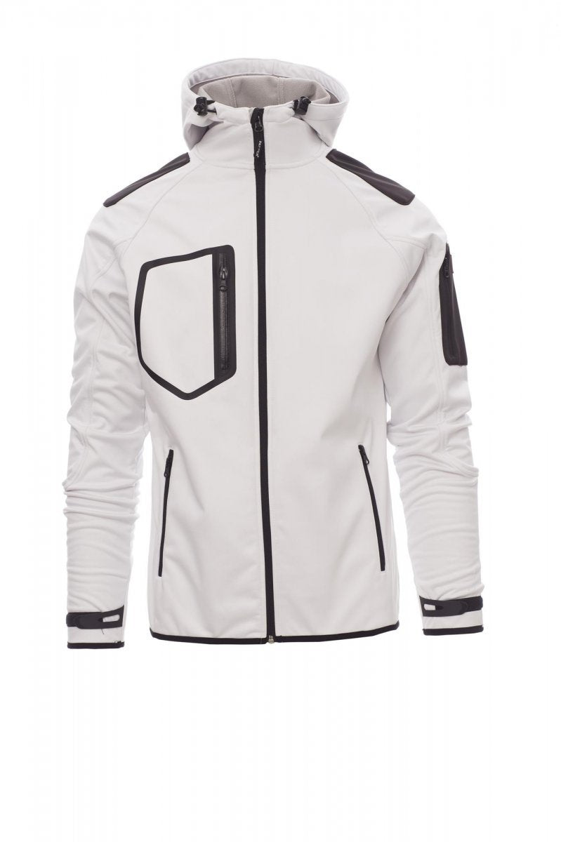 Softshell Jacke Herren Extreme – Weiß/Schwarz