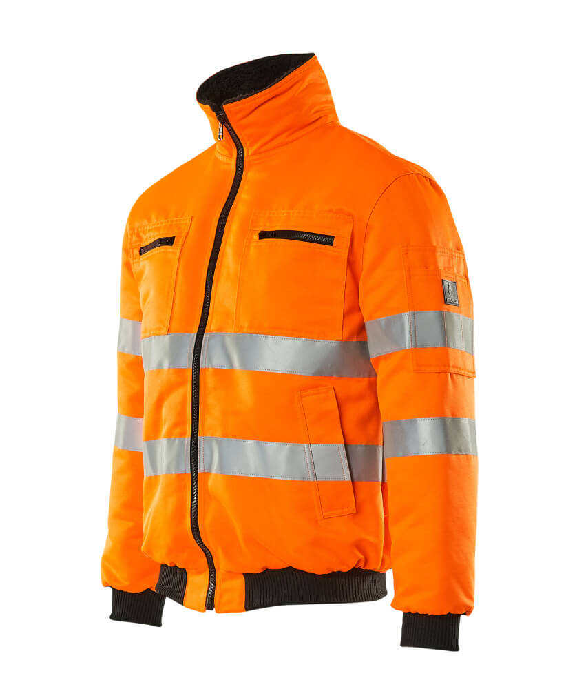 Pilotjacke, Kunstpelzfutter, wasserabweisend – schräg vorne