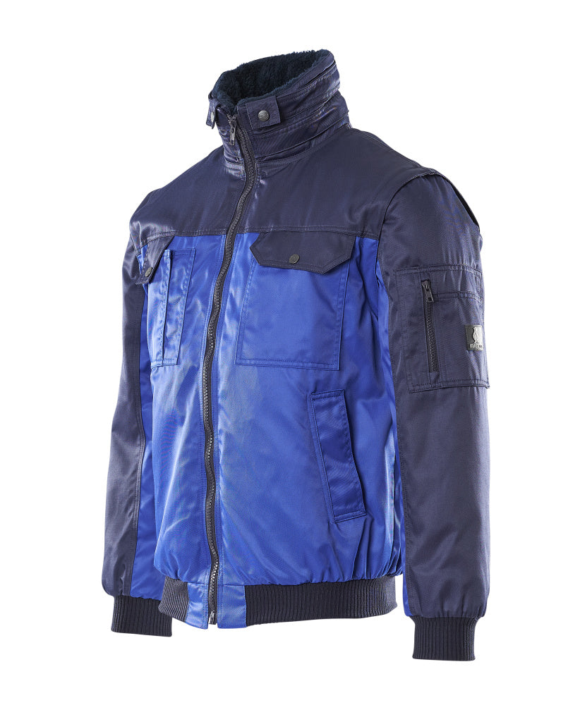 Pilotjacke, herausnehmbares Kunstpelzfutter, wasserabweisend, Bearnylon® – schräg vorne