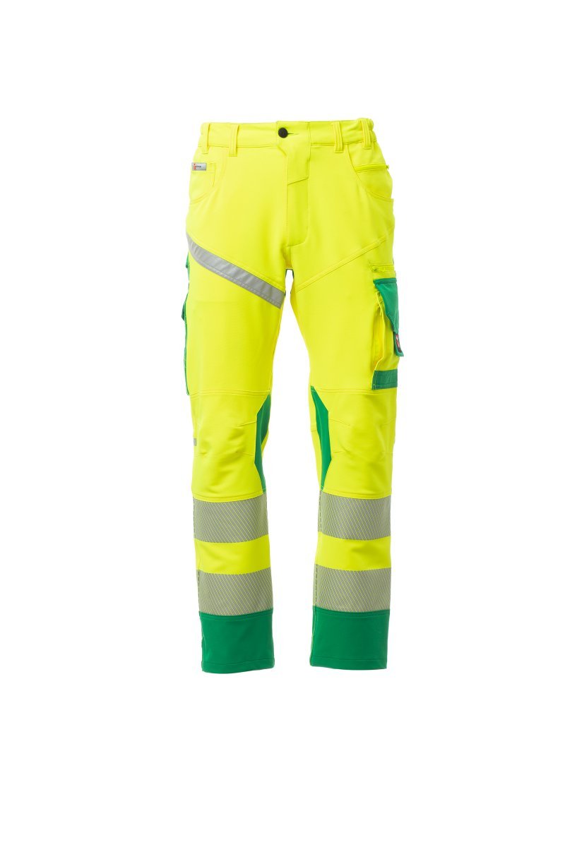 Cargohose Herren Next 4W Hi-vi – Fluogelb/Geleegrün