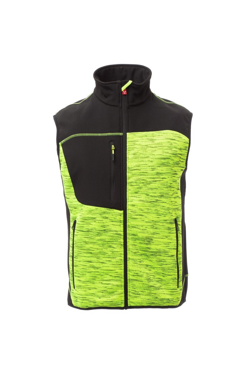 Softshell Jacke Herren Tour – Fluogelb/Schwarz