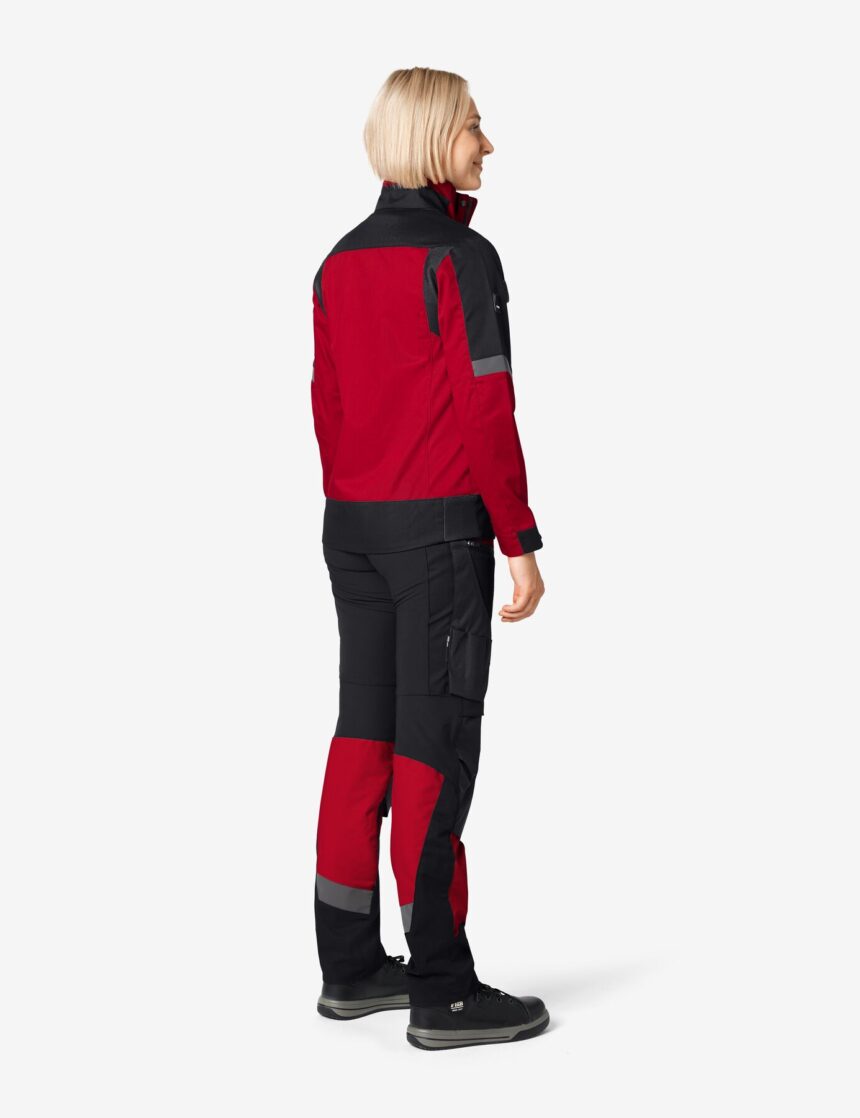 Andrea Arbeitsjacke 125950 – Rot-schwarz
