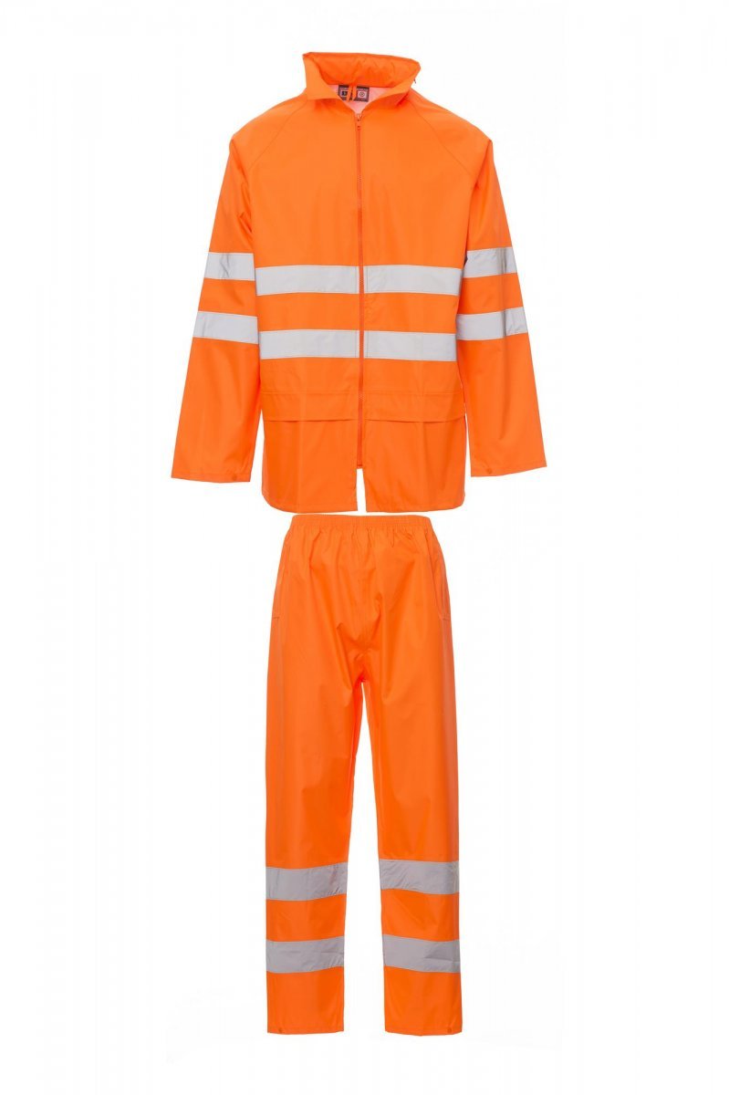 Regenset Herren Hi-vi Rainset – Fluoorange