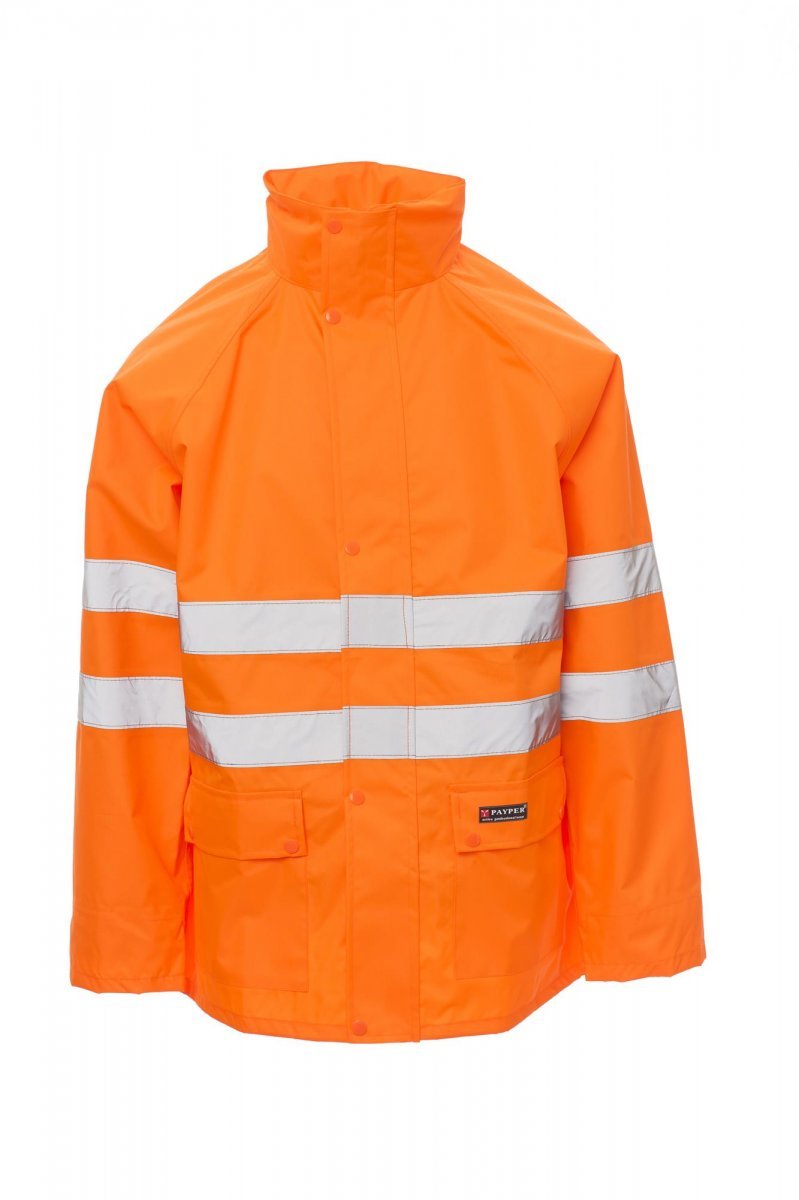 Regenset Herren Hurricane-jacket – Fluoorange