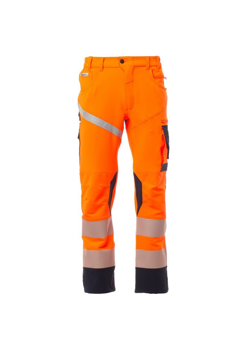Cargohose Herren Next 4W Hi-vi – Fluoorange/Marineblau