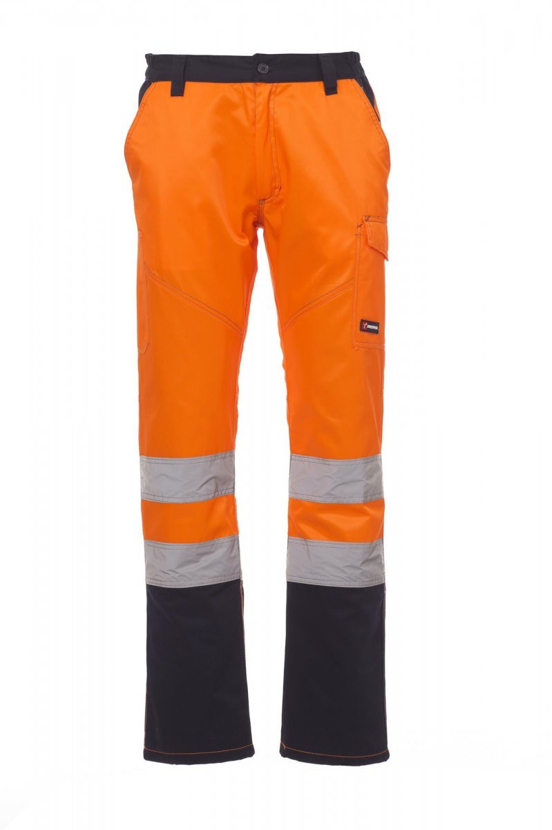 Cargohose Herren Charter Polar – Fluoorange/Marineblau