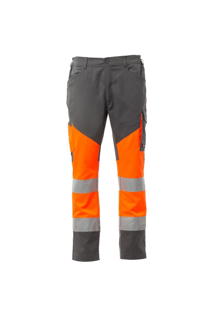 Cargohose Herren Working Summer – Arancione Fluo/Smoke