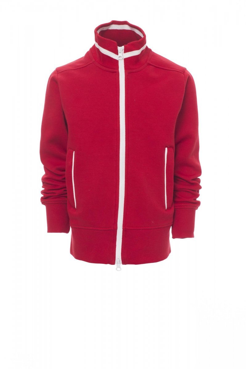 Sweatjacke Kinder Junior+ – Rot/Weiß