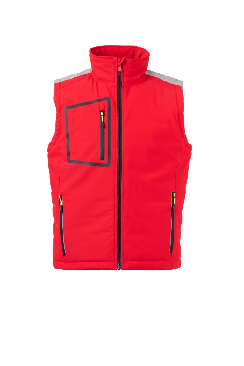 Softshell Jacke Herren Stream Vest Lite Pad – Rot/Schwarz