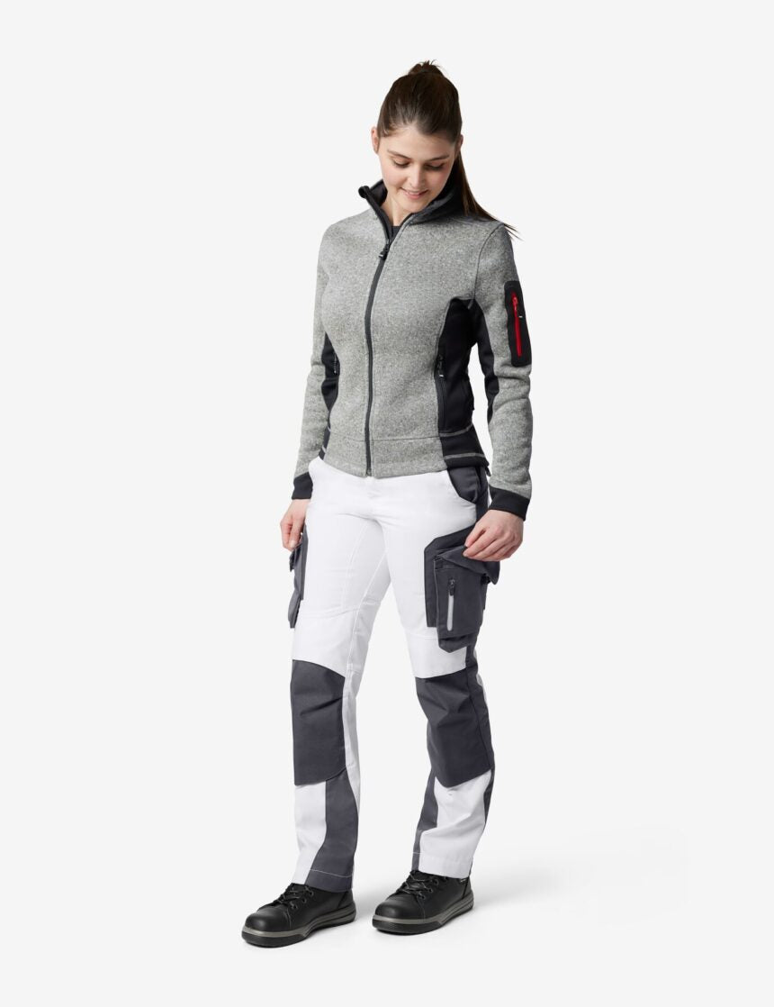 Annette Arbeitshose 125610 – Weiß-anthrazit
