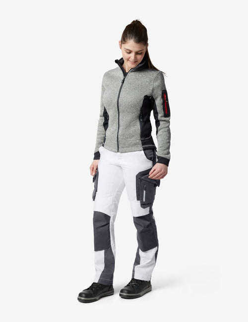 Annette Arbeitshose 125610 – Weiß-anthrazit