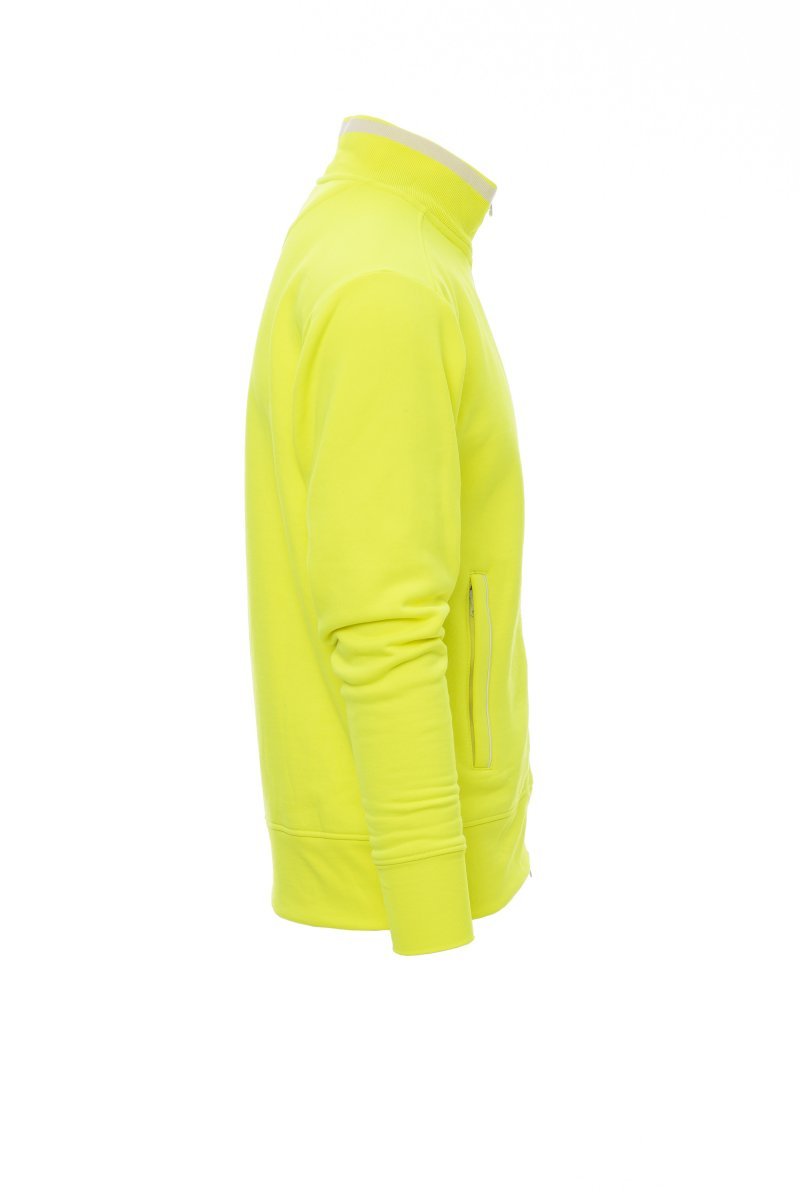 Sweatjacke Herren Sydney Fluo – Fluogelb/Weiß