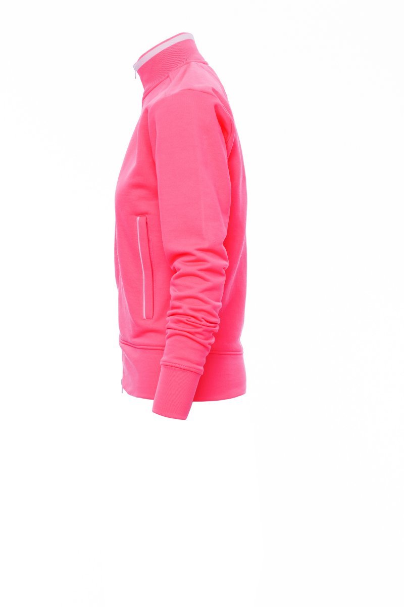 Sweatjacke Herren Melbourne Fluo – Fluo-Fuchsienrot/Weiß