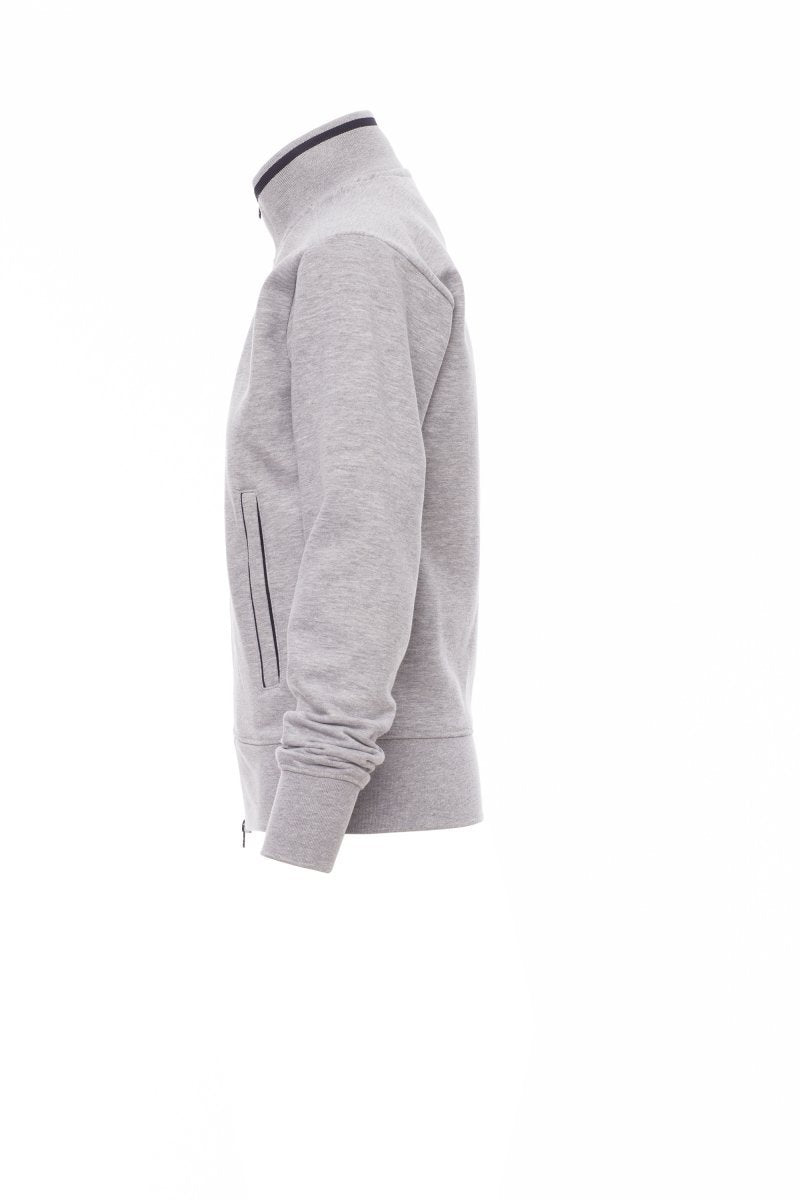 Sweatjacke Herren Melbourne Melange – Grau Meliert/Marineblau