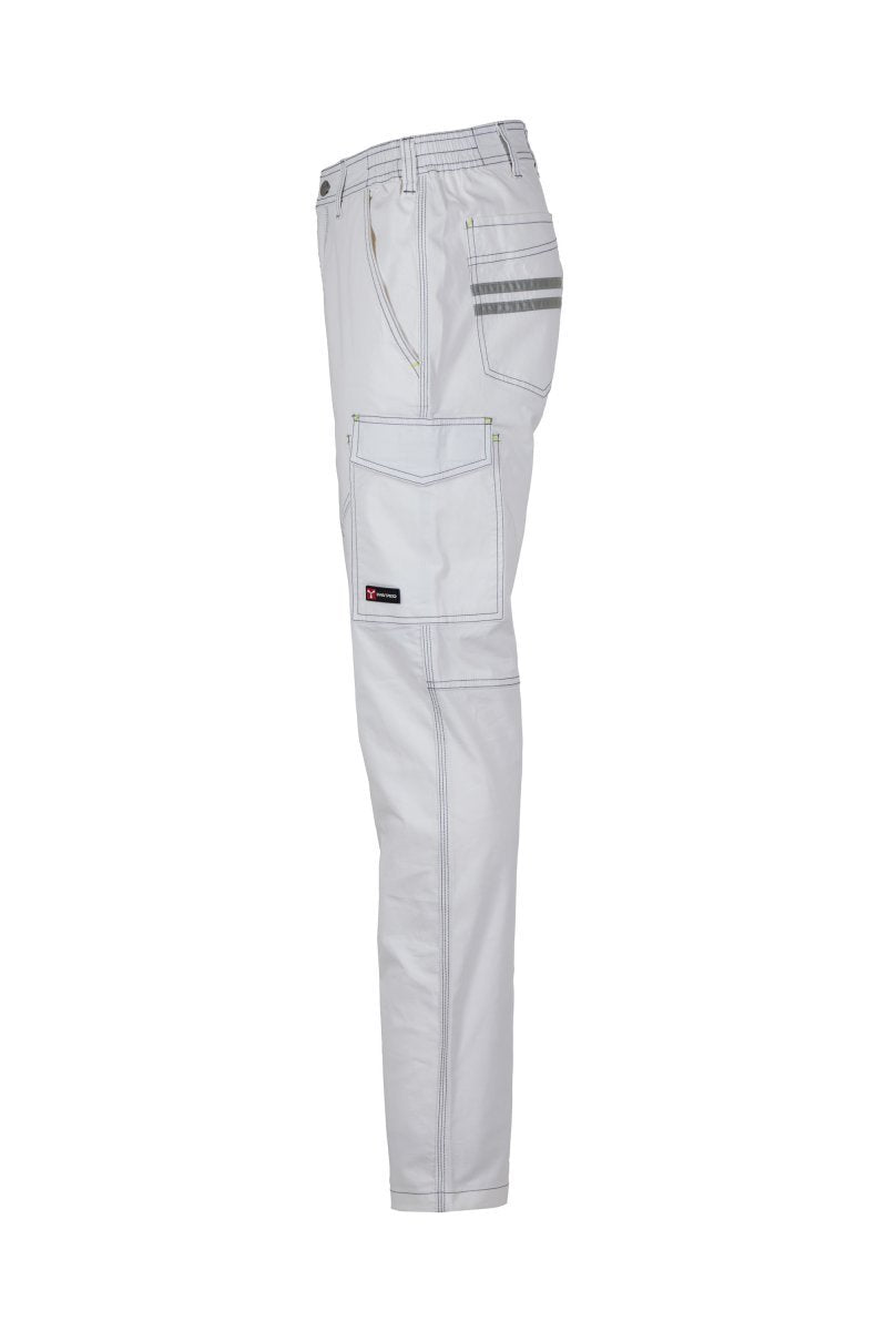 Cargohose Herren Worker Stretch Summer – Weiß