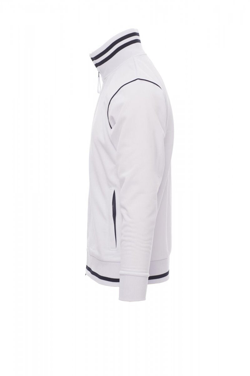 Sweatjacke Herren Derby – Weiß/Marineblau