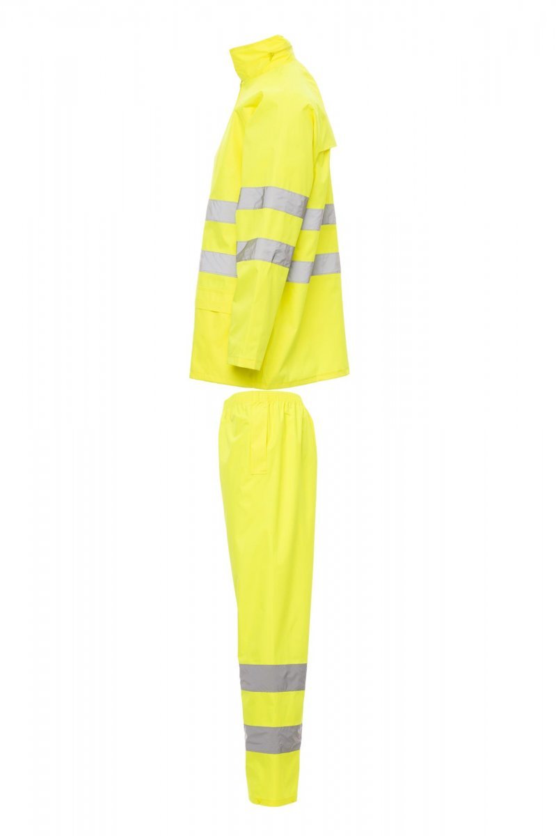 Regenset Herren Hi-vi Rainset – Fluogelb