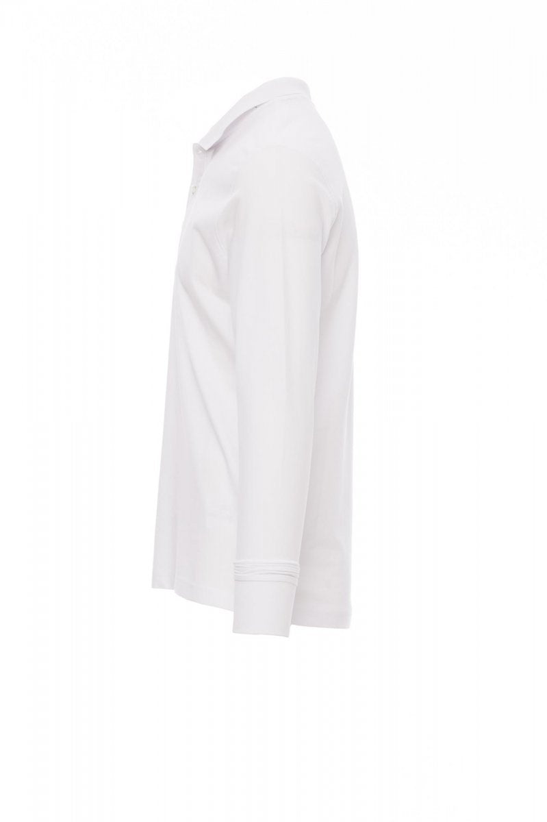 Langarm-Poloshirt Herren Florence – Weiß