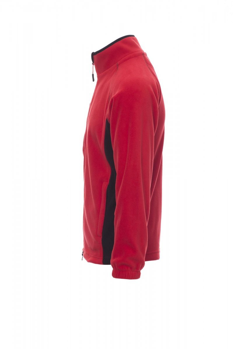 Fleecejacke Herren Aspen+ – Rot/Schwarz