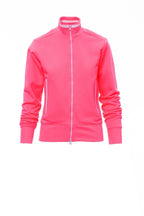 Sweatjacke Herren Melbourne Fluo – Fluo-Fuchsienrot/Weiß