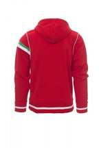 Kapuzensweatshirt Herren Nevada – Rot/Weiß