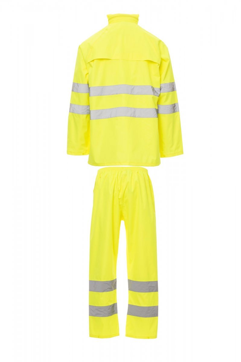 Regenset Herren Hi-vi Rainset – Fluogelb