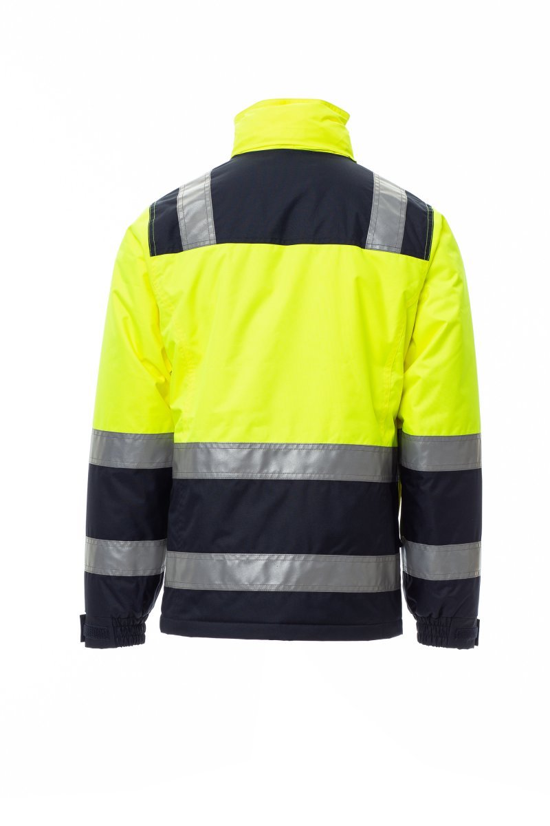 Winterjacke Damen Hispeed Lady – Fluogelb/Marineblau