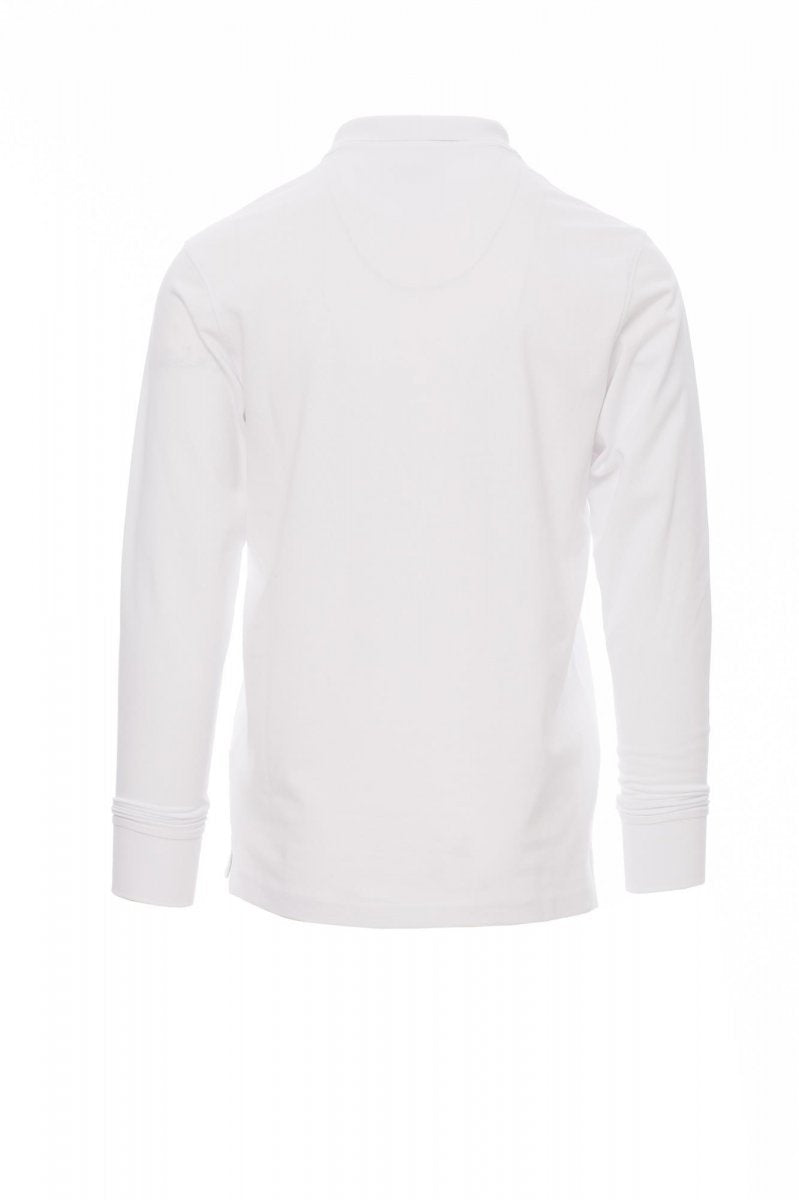 Langarm-Poloshirt Herren Florence – Weiß