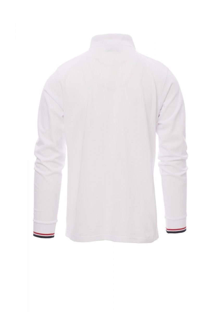 Langarm-Poloshirt Herren Prive – Weiß