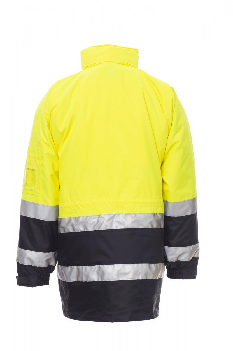 Winterjacke Herren Security – Fluogelb/Marineblau