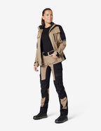 Andrea Arbeitsjacke 125950 – Beige-schwarz