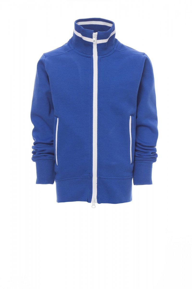 Sweatjacke Kinder Junior+ – Königsblau/Weiß