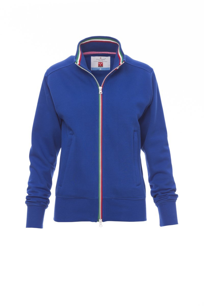 Sweatjacke Damen Nazionale Lady – Königsblau/Italien