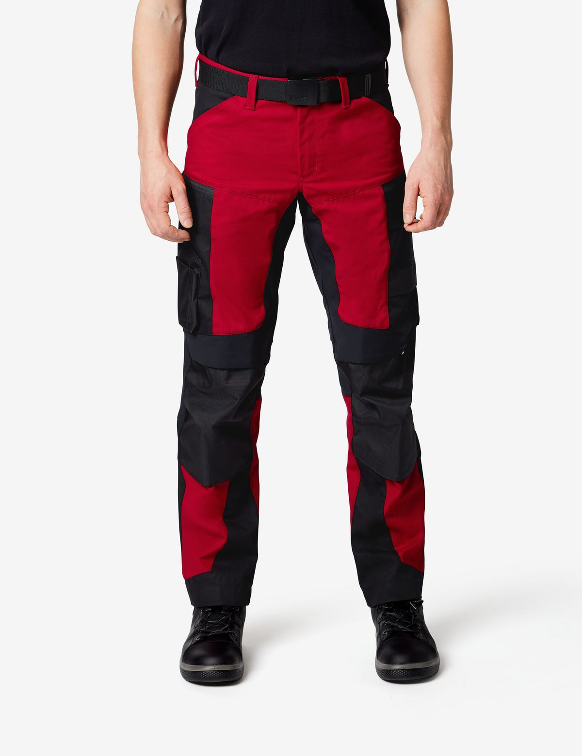 Leo Arbeitshose 122110 – Rot-schwarz
