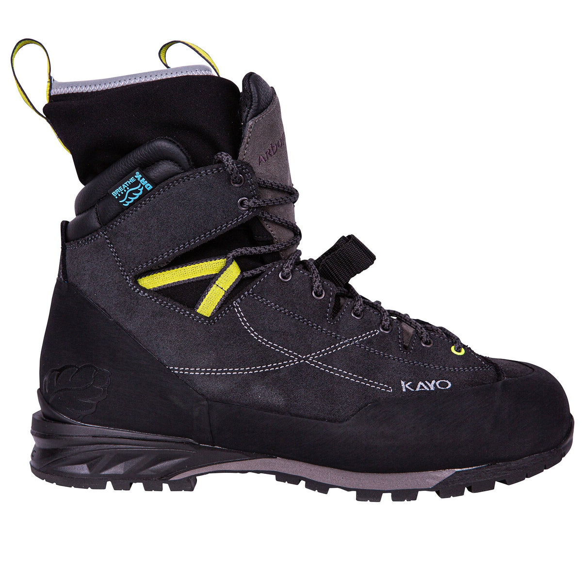 AT34000 Kayo Kettensäge Schutz-Kletterstiefel – Kohleschwarz