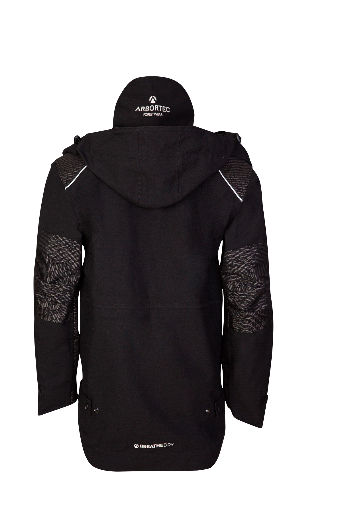 AT4480 - Robuste Vollreißverschluss Wasserdichte Jacke - Schwarz