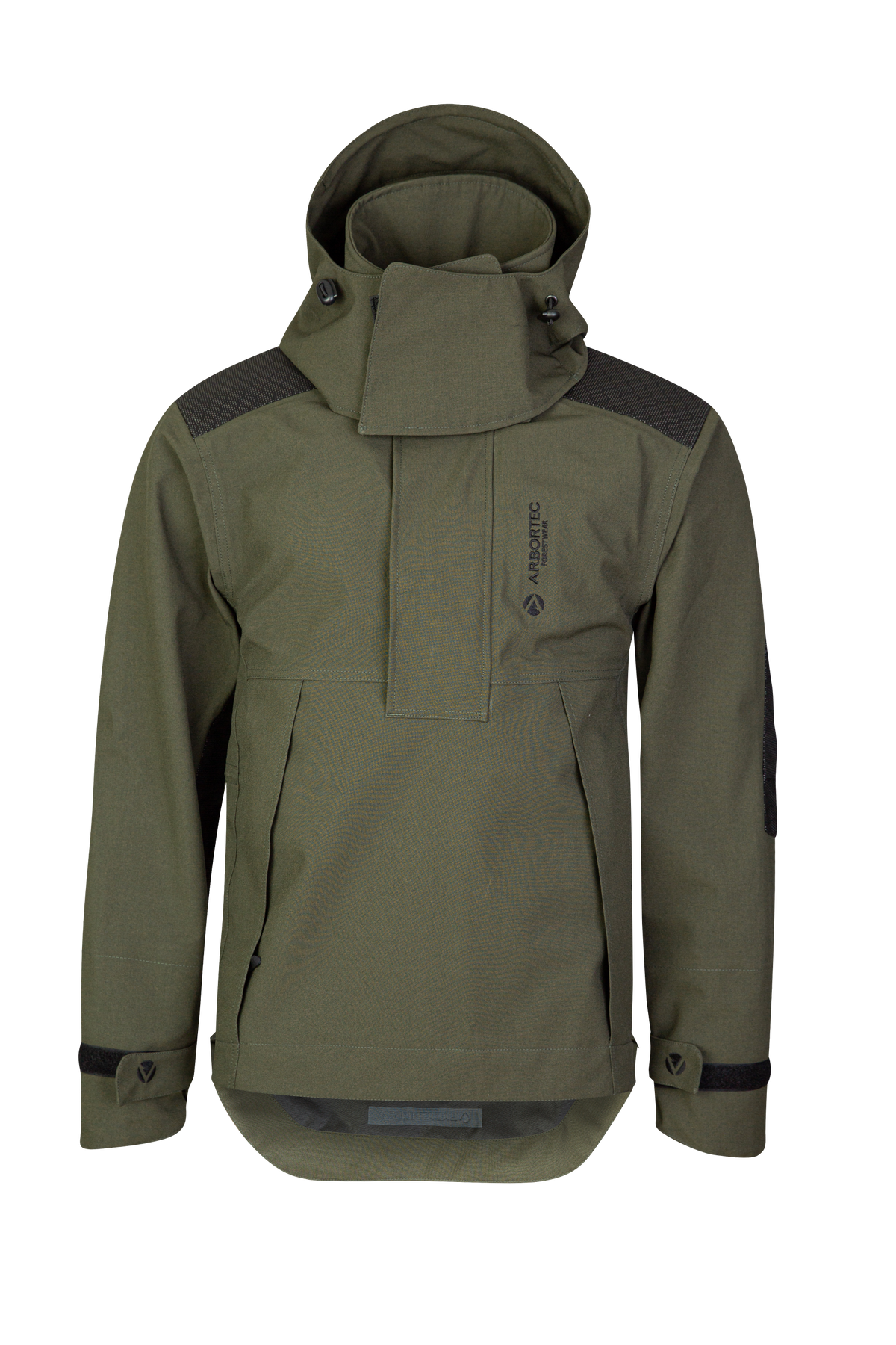 AT4460 - Robuste Halb-Reißverschluss Wasserdichte Jacke - Olive