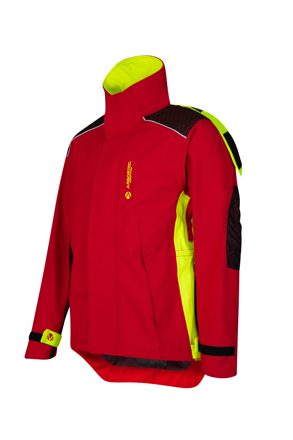AT4480 - Robuste Vollreißverschluss Wasserdichte Jacke - Rot
