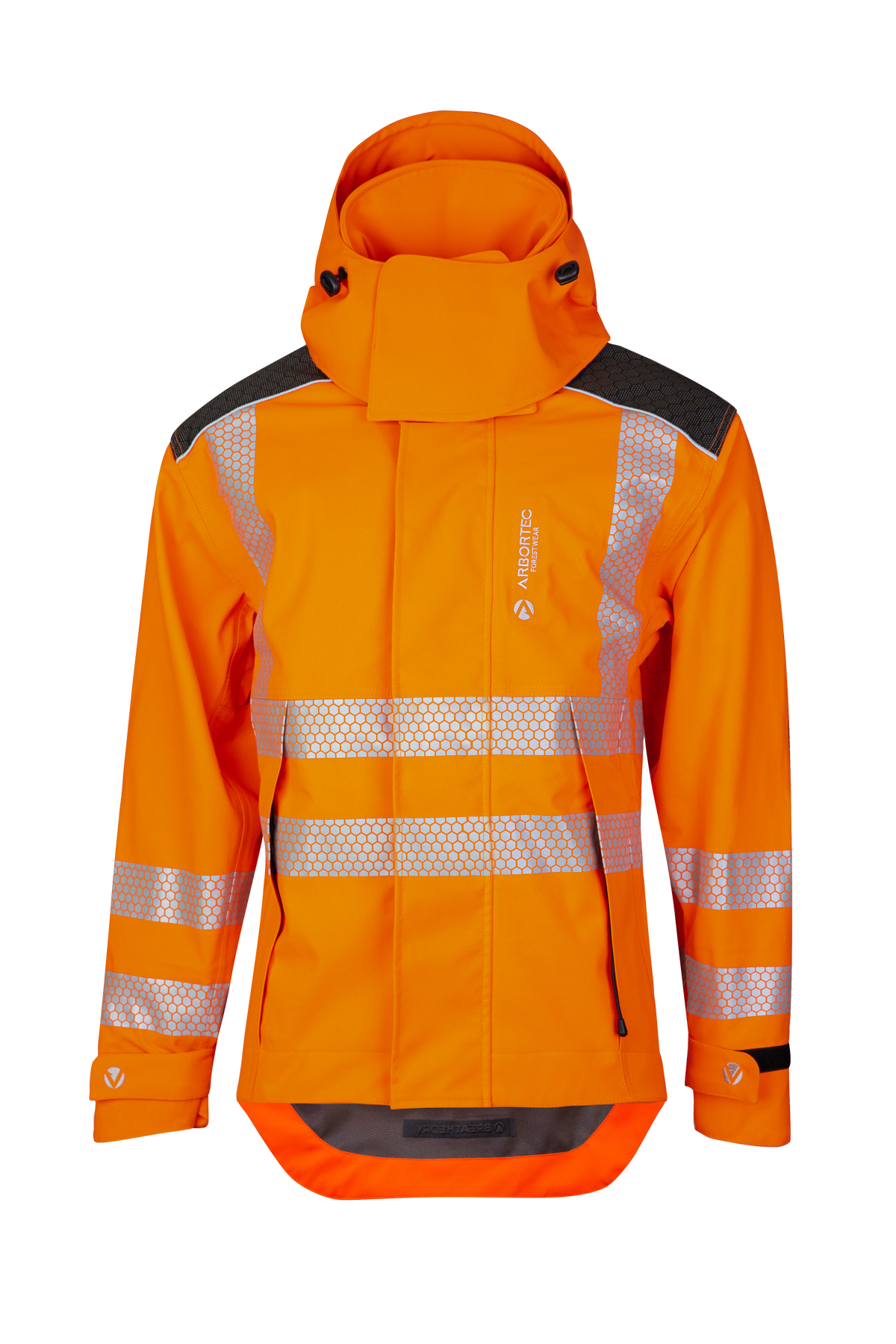 ATHV4480 - Schwerlast Vollreißverschluss Wasserdichte Jacke - Hi Vis Orange