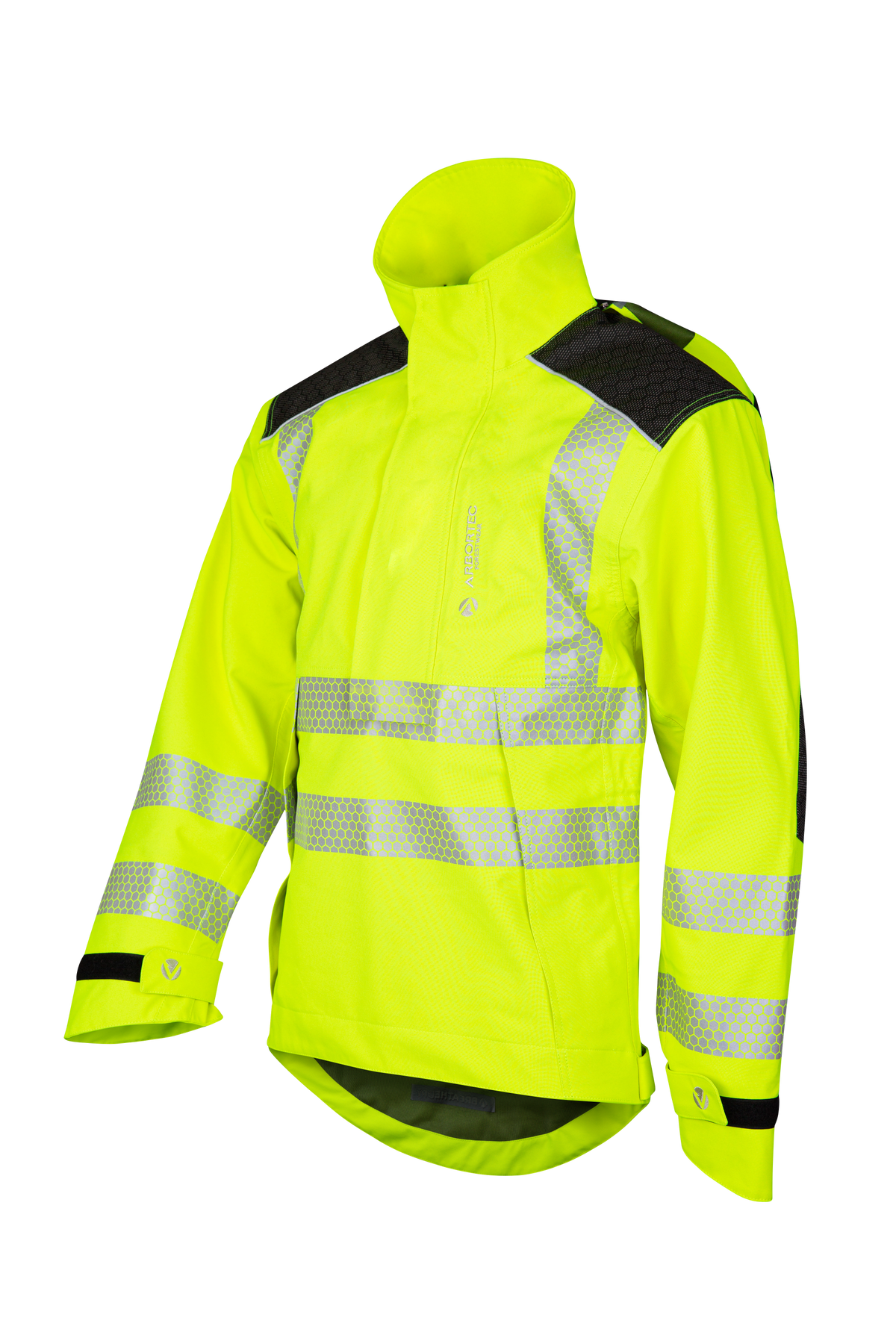 ATHV4460 - Robuste Halb-Reißverschluss Wasserdichte Jacke - Warnleuchtgelb