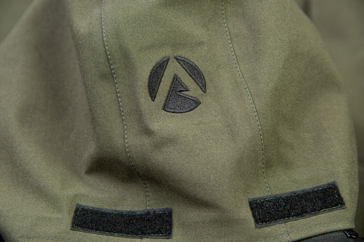 AT4460 - Robuste Halb-Reißverschluss Wasserdichte Jacke - Olive