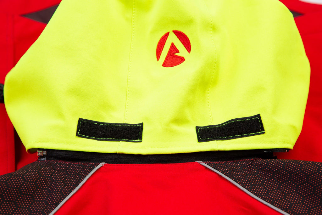 AT4480 - Robuste Vollreißverschluss Wasserdichte Jacke - Rot