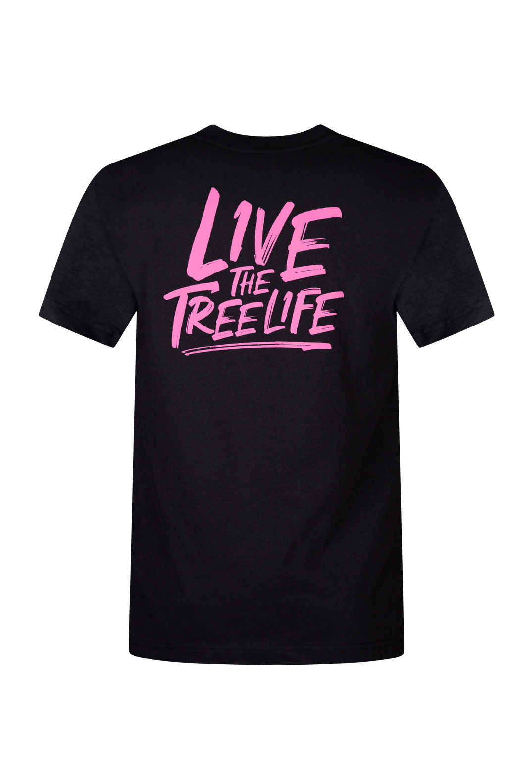 Schwarzes T-Shirt mit kurzen Ärmeln (Pink - AIS/LTTL)