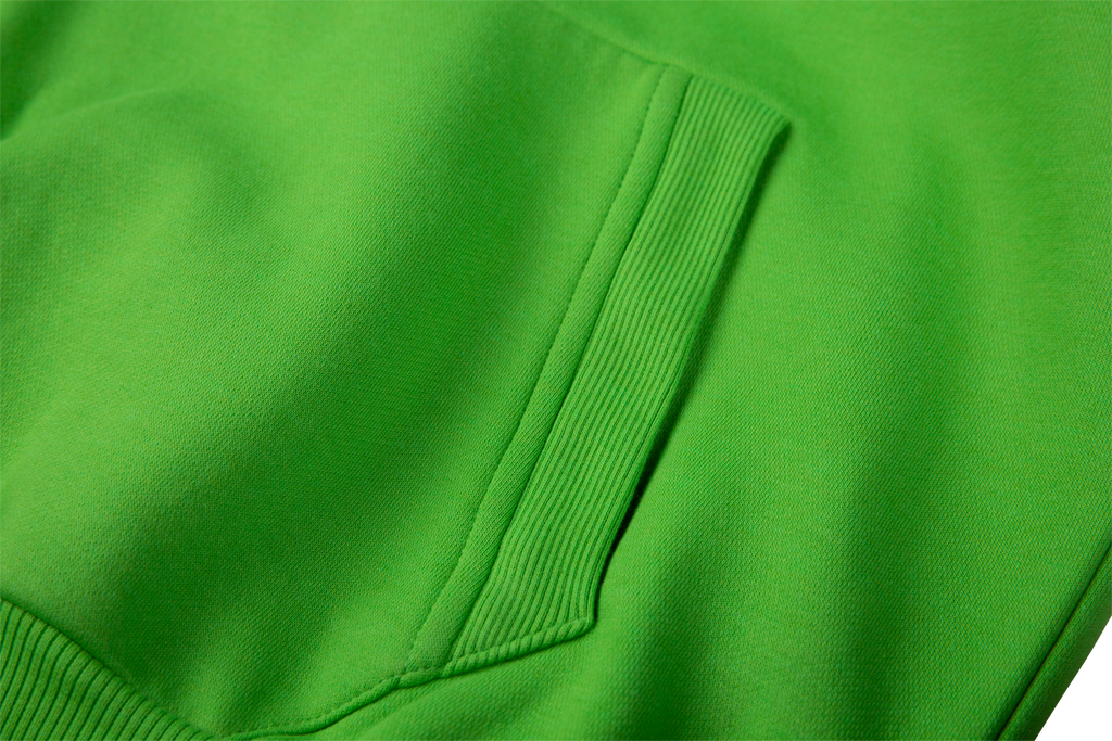 Limetten-Hochkragen-Hoodie