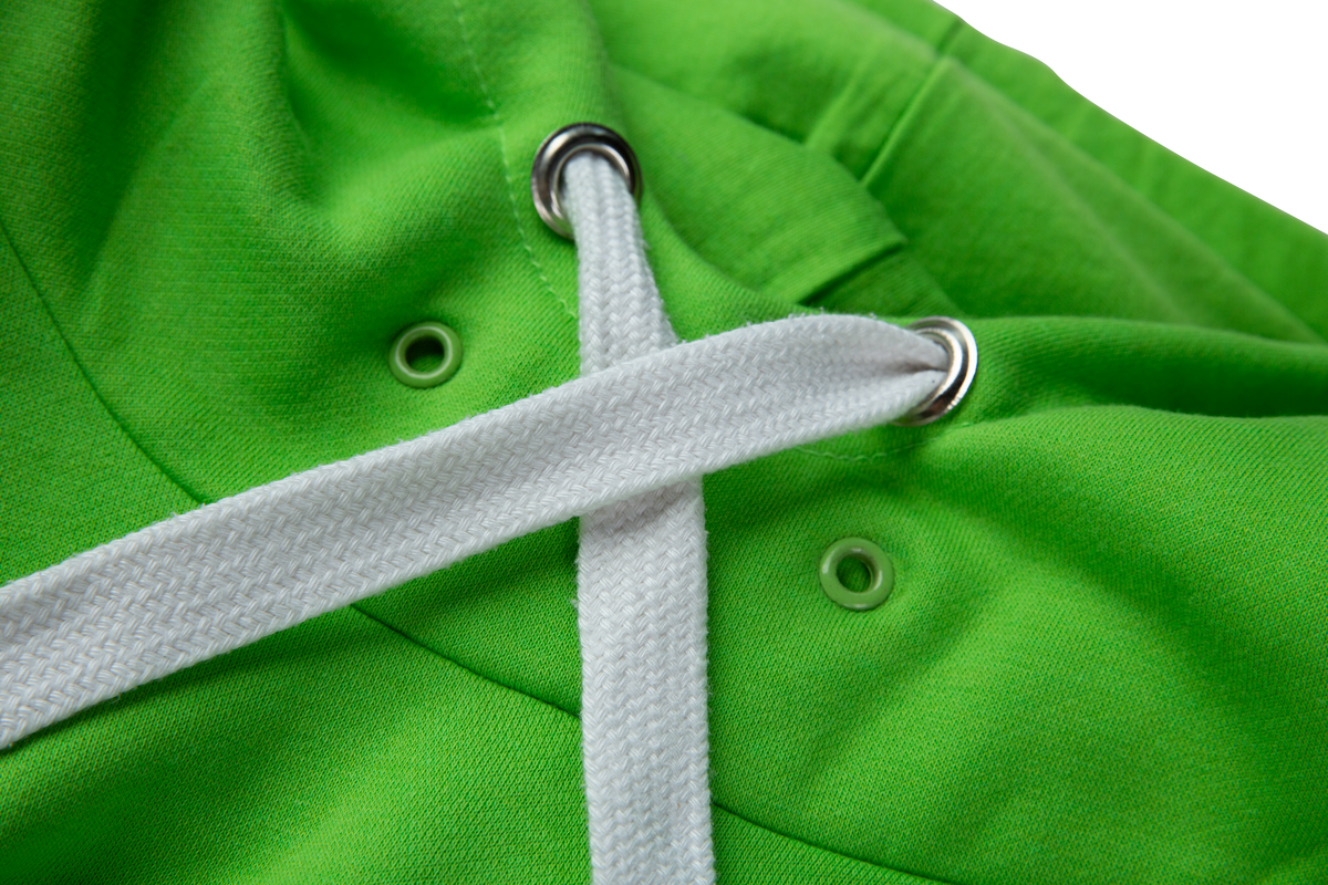 Limetten-Hochkragen-Hoodie