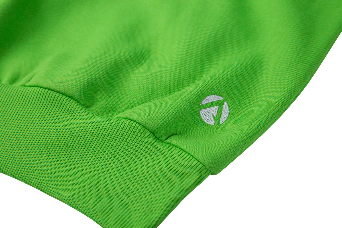 Limetten-Hochkragen-Hoodie