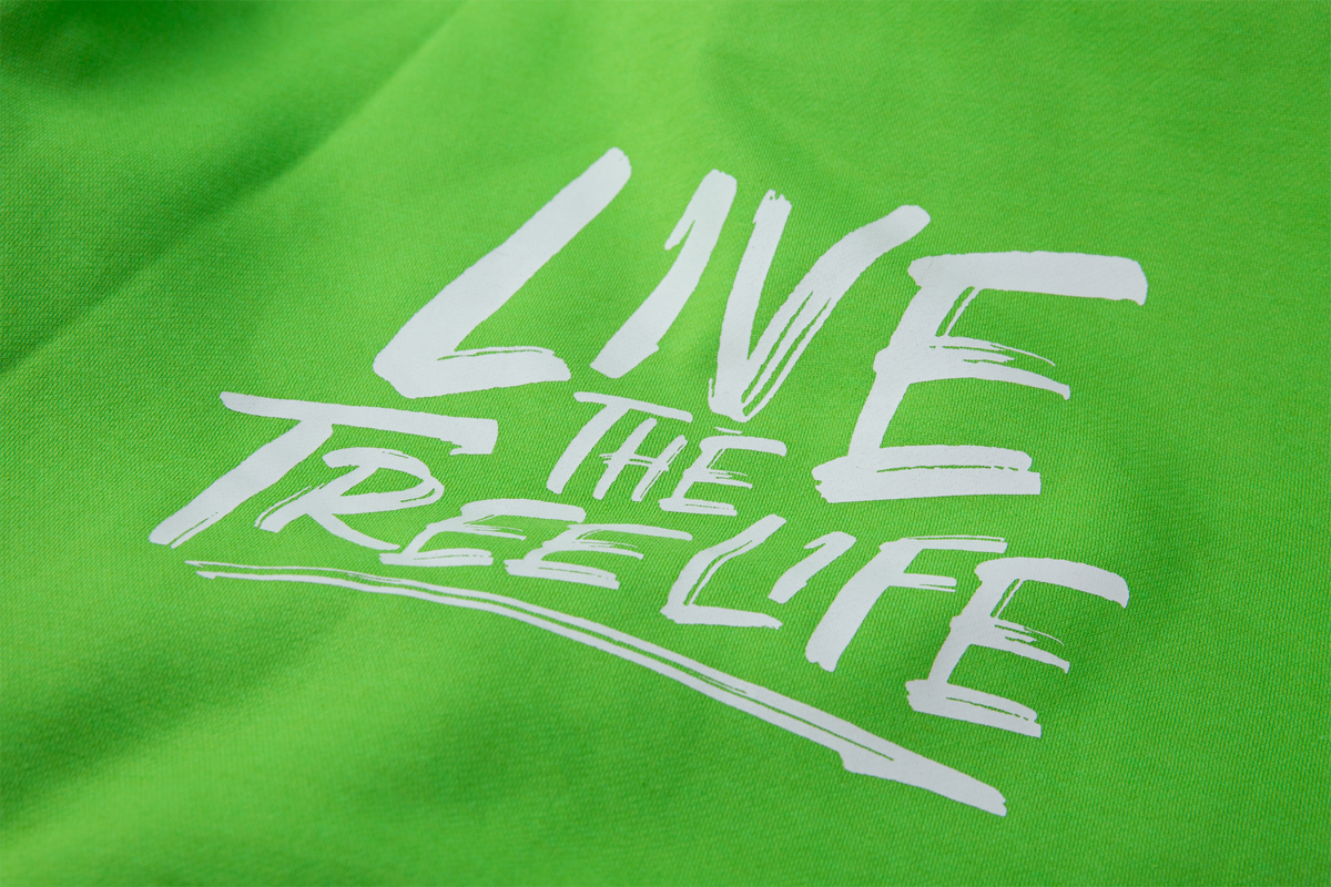 Limetten-Hochkragen-Hoodie