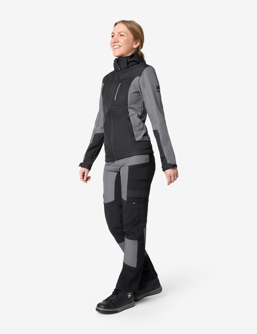 Julia Softshelljacke 79120 – Grau-schwarz